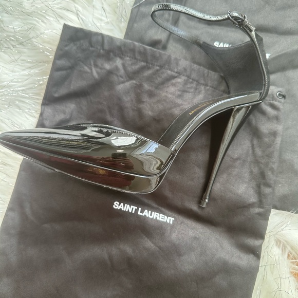 Saint Laurent Women's Black Stiletto Heels - Picture 11 of 13